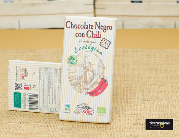 Chocolate Negro con Chili Ecológico Solé (100 Gr) 