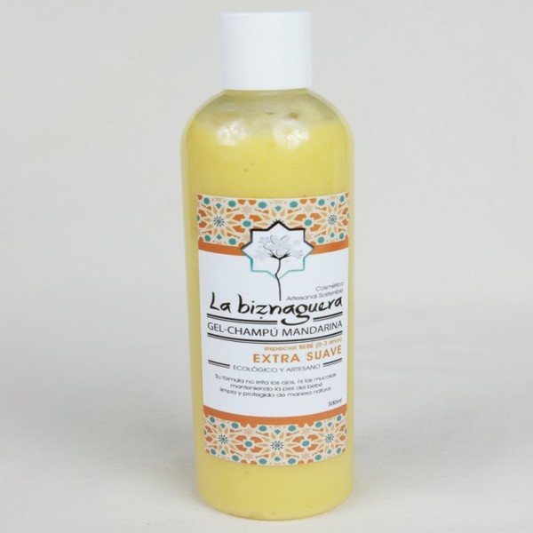 Gel-champú bebé ecológico Mandarina "La Biznaguera" 300 ml
