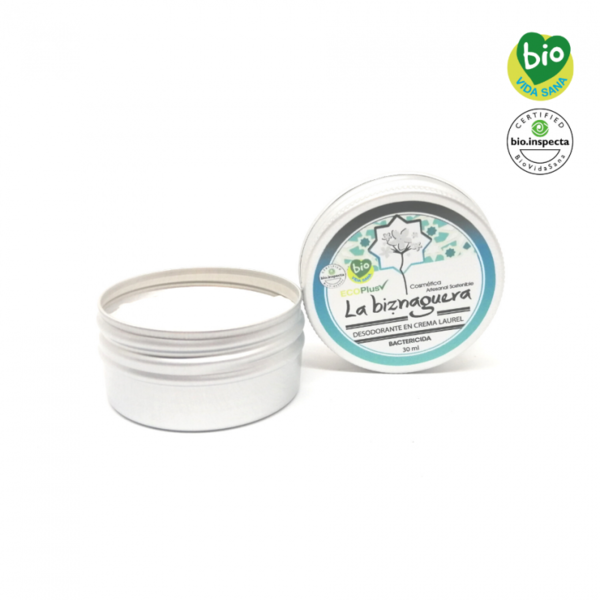 Desodorante crema laurel Eco La Biznaguera 30 ml