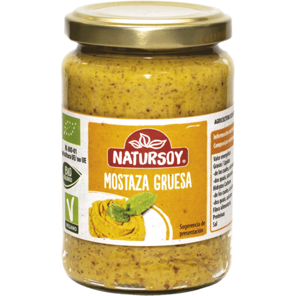 Mostaza Gruesa Ecológica Natursoy 200 ml