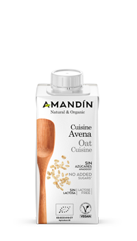 Crema de Avena para cocinar Ecológica Amandín 200 ml