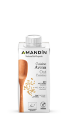 Crema de Avena para cocinar Ecológica Amandín 200 ml