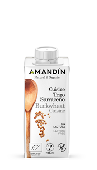 Crema de Sarraceno para cocinar Ecológica Amandín 200 ml