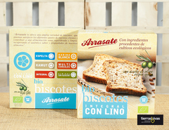 Biscotes Integrales de Trigo y Lino Ecológico Arrasate (250 Gr)